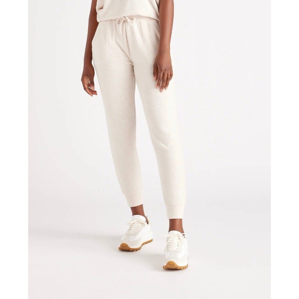 Quince Brushed Lounge Jogger - Medium - Heather Oatmeal